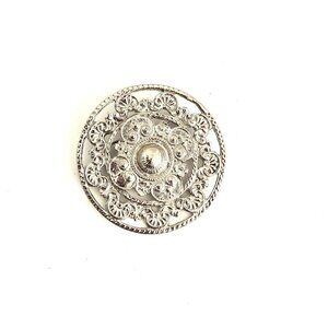 Vintage Lace Patterned Brooch